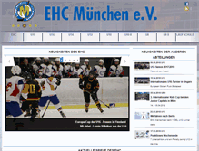 Tablet Screenshot of ehc-muenchen.de